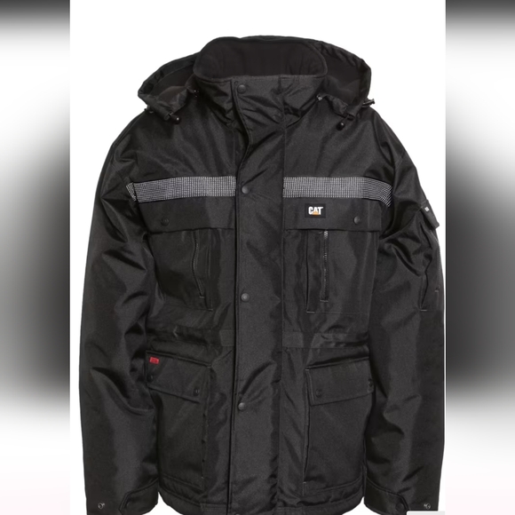 Caterpillar NWOT Workwear Redefined Men's Black Insulated Work Jacket Large
